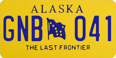 AK license plate GNB041
