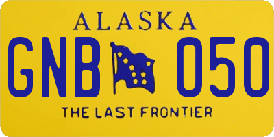 AK license plate GNB050