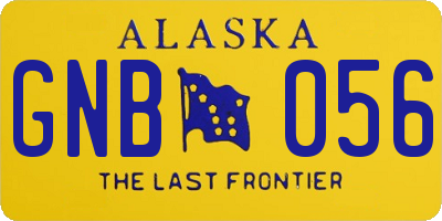 AK license plate GNB056