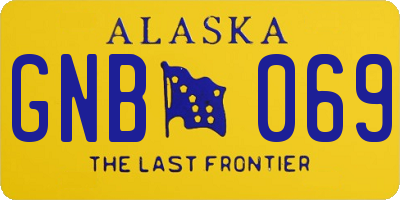 AK license plate GNB069