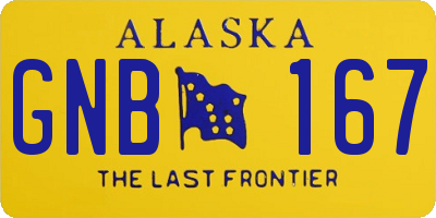AK license plate GNB167