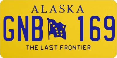 AK license plate GNB169