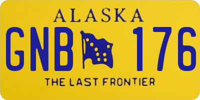 AK license plate GNB176
