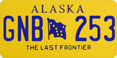 AK license plate GNB253