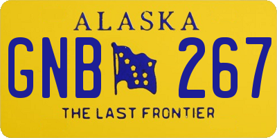 AK license plate GNB267