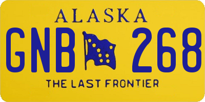 AK license plate GNB268