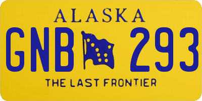 AK license plate GNB293