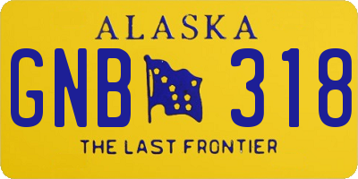 AK license plate GNB318