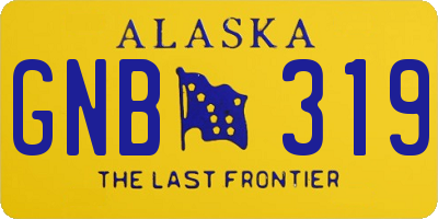 AK license plate GNB319