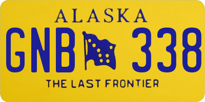 AK license plate GNB338