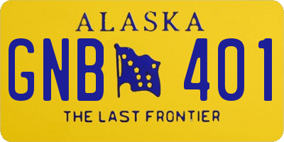 AK license plate GNB401