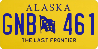 AK license plate GNB461