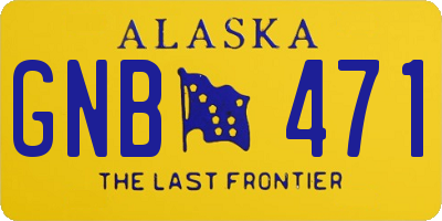 AK license plate GNB471