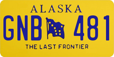 AK license plate GNB481