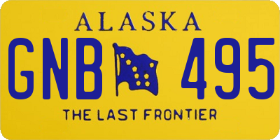 AK license plate GNB495