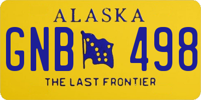 AK license plate GNB498