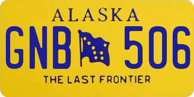 AK license plate GNB506