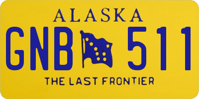 AK license plate GNB511