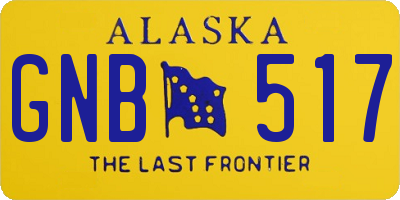 AK license plate GNB517