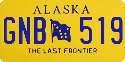 AK license plate GNB519