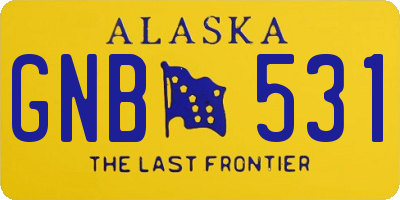 AK license plate GNB531