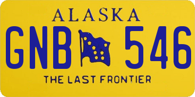 AK license plate GNB546