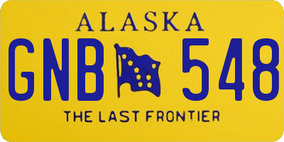 AK license plate GNB548