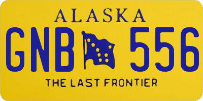 AK license plate GNB556
