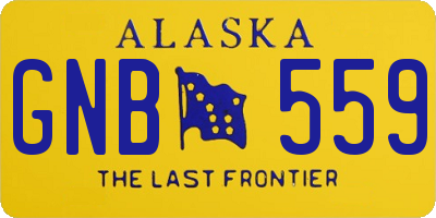 AK license plate GNB559