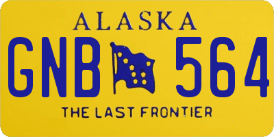 AK license plate GNB564