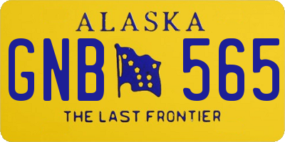 AK license plate GNB565