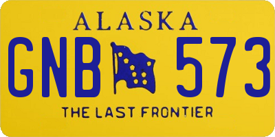AK license plate GNB573