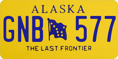 AK license plate GNB577