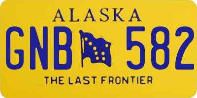 AK license plate GNB582