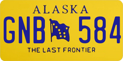 AK license plate GNB584