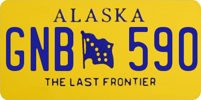 AK license plate GNB590