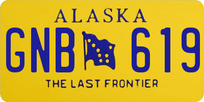 AK license plate GNB619