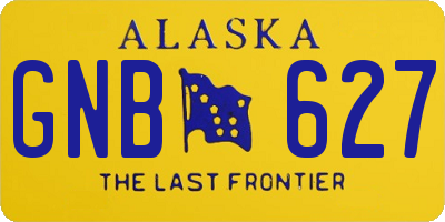 AK license plate GNB627