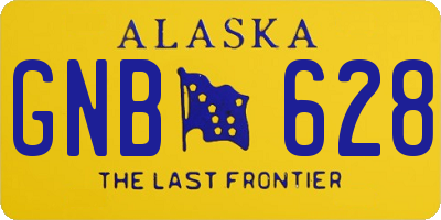 AK license plate GNB628