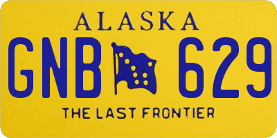 AK license plate GNB629