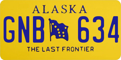 AK license plate GNB634