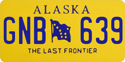 AK license plate GNB639