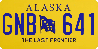 AK license plate GNB641