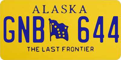 AK license plate GNB644