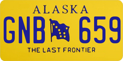 AK license plate GNB659