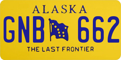 AK license plate GNB662