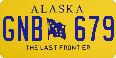 AK license plate GNB679