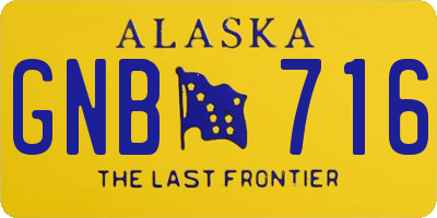 AK license plate GNB716