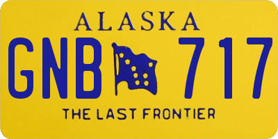 AK license plate GNB717