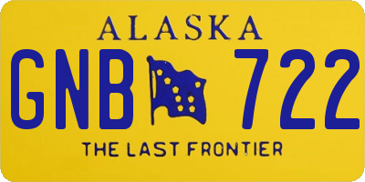 AK license plate GNB722